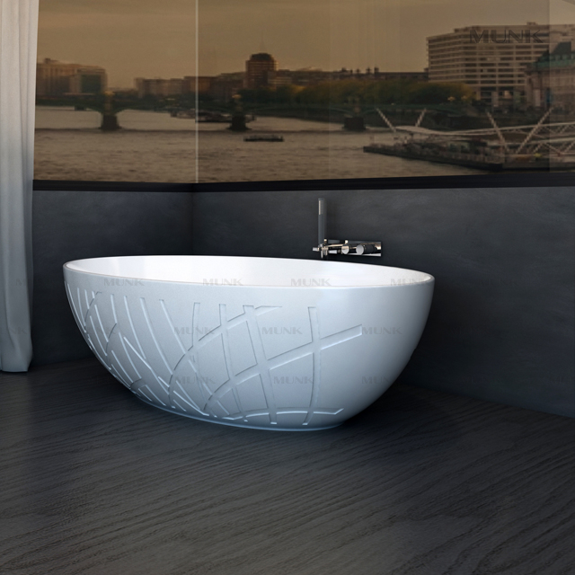 意大利设计人造石独立式浴缸